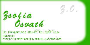 zsofia osvath business card